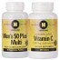 Frfi alapcsomag: HIGHLAND Men's 50+ (60 db) + HIGHLAND C vitamin (100 db)