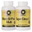 Frfi alapcsomag: HIGHLAND Men's 50+ (60 db) + Super Citrus C vitamin 1000 mg - magas bioflavonoid tartalommal (90db)